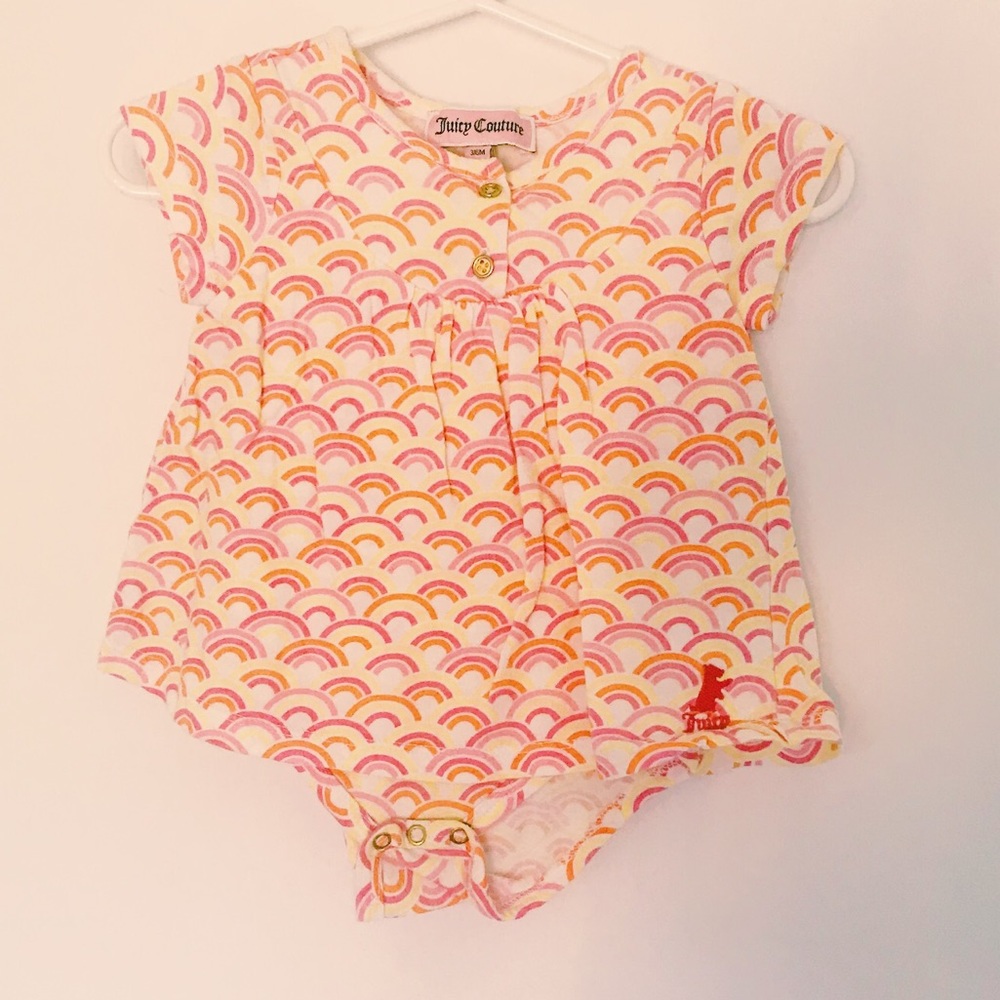 🌟2/$15 Juicy Couture Dress Onesie Button Detail